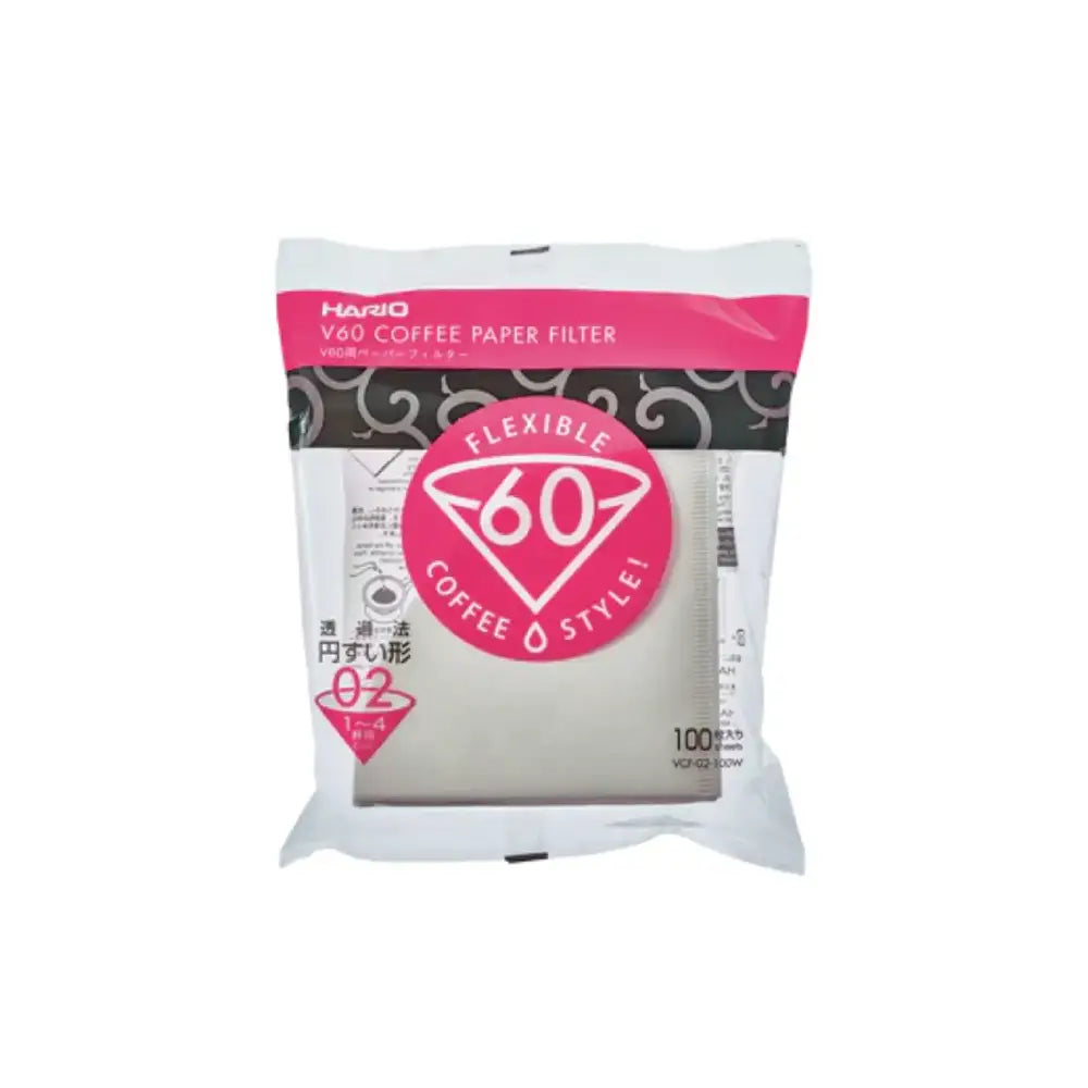 Hario V60-02 Filter Paper Bleached 100pcs (VCF-02-100W)