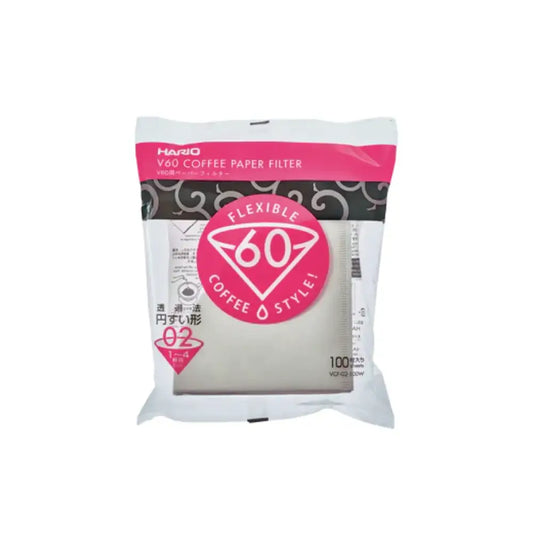 Hario V60-02 Filter Paper Bleached 100pcs (VCF-02-100W)